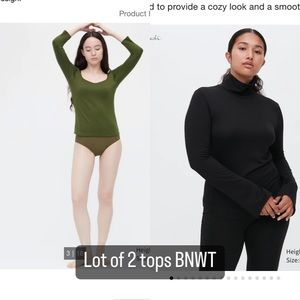 Lot of 2 heattech xl tops Uniqlo
